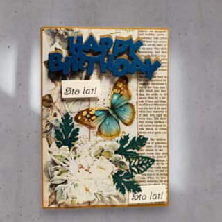 KARTKA RĘCZNIE ROBIONA NA URODZINY