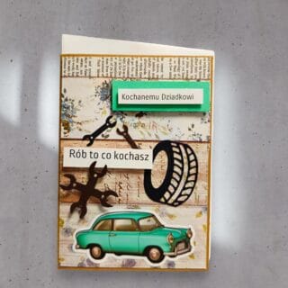 KARTKA RĘCZNIE ROBIONA DLA DZIADKA