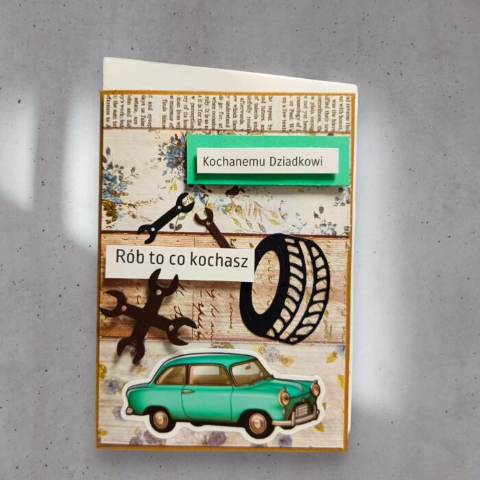 KARTKA RĘCZNIE ROBIONA DLA DZIADKA