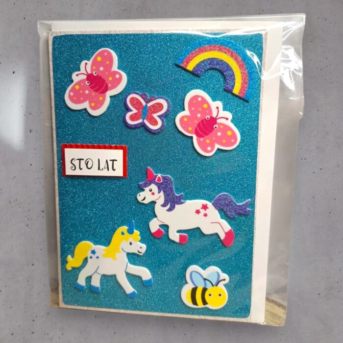 KARTKA RĘCZNIE ROBIONA NA URODZINY