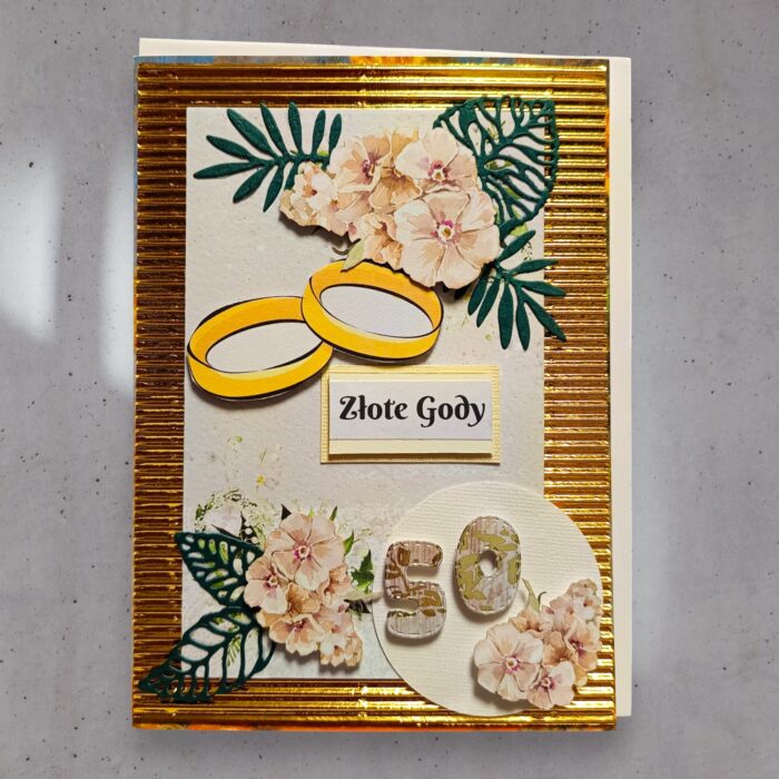 KARTKA NA 50 ROCZNICĘ ŚLUBU ZŁOTE GODY