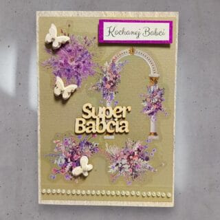 KARTKA RĘCZNIE ROBIONA DLA BABCI