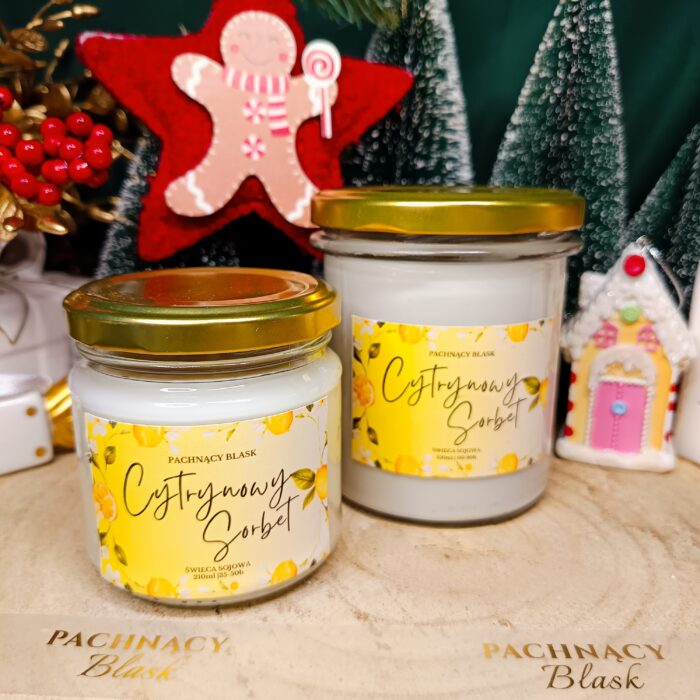 ŚWIECA SOJOWA CYTRYNOWY SORBET 350ML