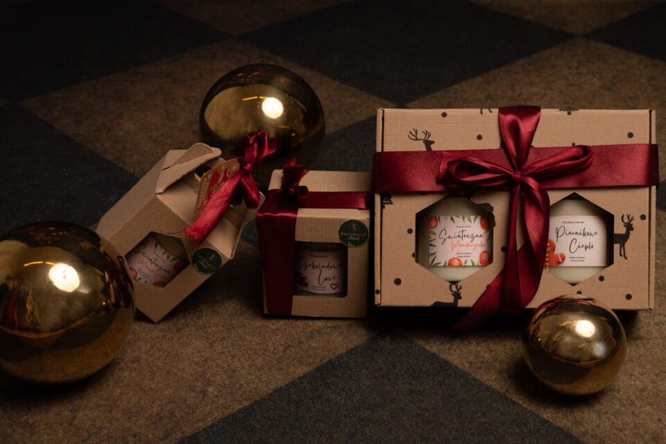 zestaw prezentowy świece sojowe pachnący blask