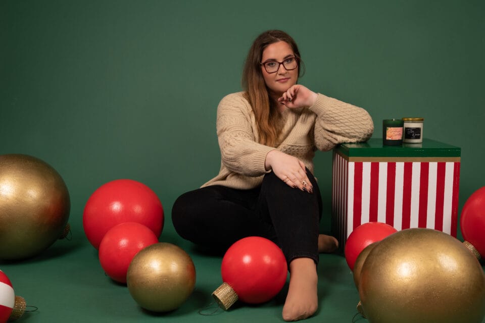 właścicielka sklepu pachnący blask sesja świąteczna