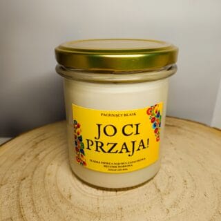 ŚLĄSKA ŚWIECA SOJOWA "JO CI PRZAJA" - KOCHAM CIĘ 
