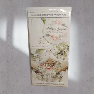 KARTKA RĘCZNIE ROBIONA NA ŚLUB 