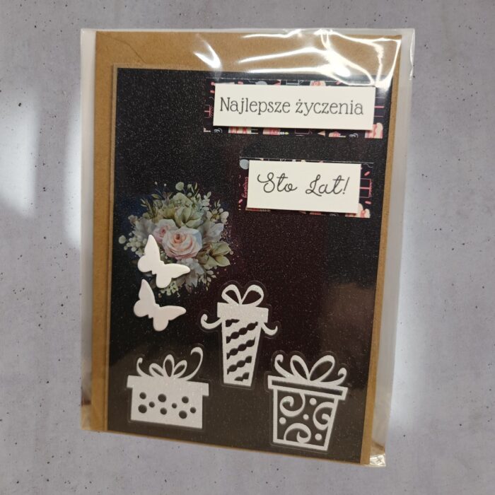 NA URODZINY KARTKA RĘCZNIE ROBIONA