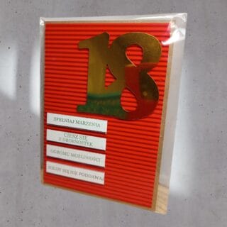 KARTKA NA 18 URODZINY