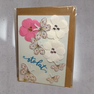 NA URODZINY KARTKA RĘCZNIE ROBIONA