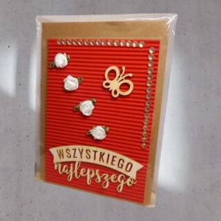 NA URODZINY KARTKA RĘCZNIE ROBIONA