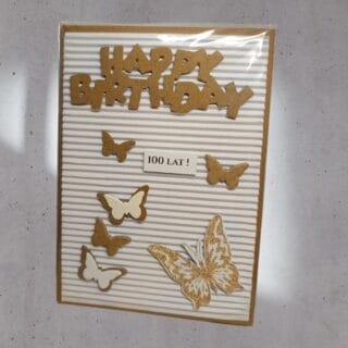 NA URODZINY KARTKA RĘCZNIE ROBIONA