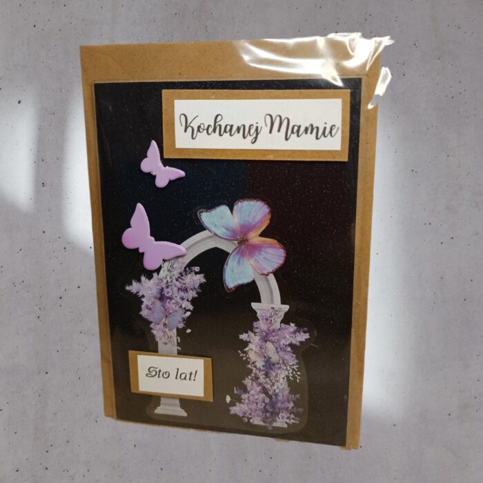 KARTKA DLA MAMY NA URODZINY RĘCZNIE ROBIONA