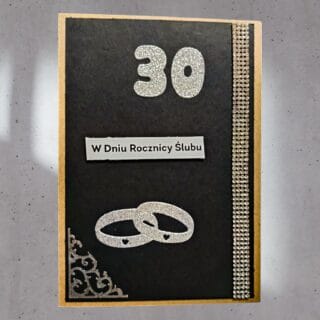 30 ROCZNICA ŚLUBU KARTKA