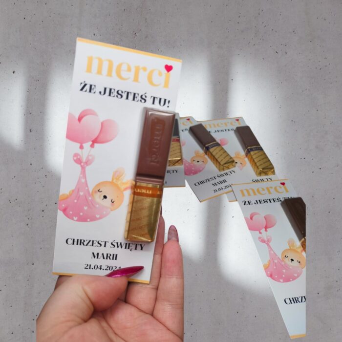 PODZIĘKOWANIA DLA GOŚCI CHRZEST - MERCI