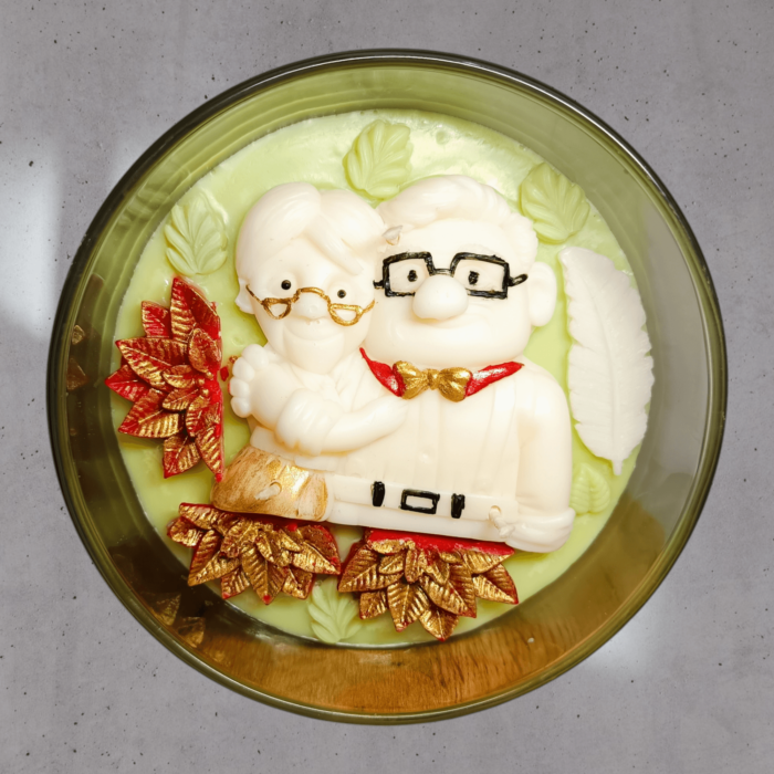 ŚWIECA SOJOWA DLA BABCI I DZIADKA - PREZENT