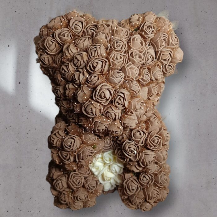 MIŚ NA WALENTYNKI Z RÓŻ PIANKOWYCH