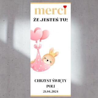 PODZIĘKOWANIA DLA GOŚCI CHRZEST - MERCI