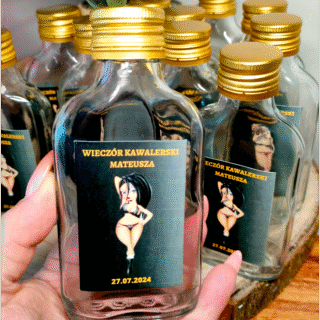 PERSONALIZOWANE BUTELECZKI NA WIECZÓR KAWALERSKI 100ml/200ml