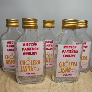 PERSONALIZOWANE BUTELECZKI NA WIECZÓR PANIEŃSKI 100ml/200ml