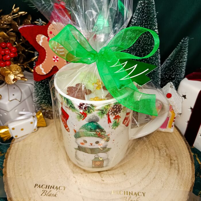 ŚWIĄTECZNA ŚWIECA W KUBKU - POMARAŃCZA