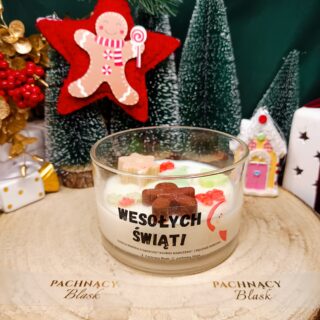 ŚWIECA ŚWIĄTECZNA MARCEPAN