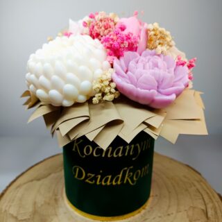 FLOWERBOX Z WOSKU DLA BABCI I DZIADKA