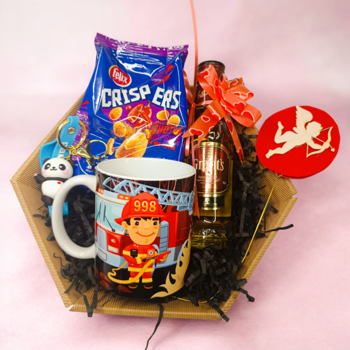 ZESTAW UPOMINKOWY DLA NIEGO Z KUBKIEM - WALENTYNKI