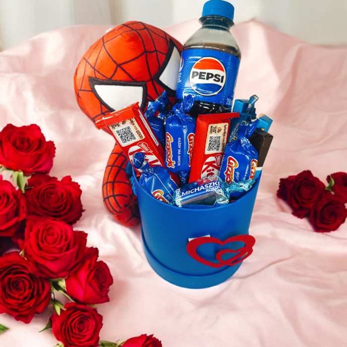 ZESTAW UPOMINKOWY DLA NIEGO SPIDER MAN - WALENTYNKI